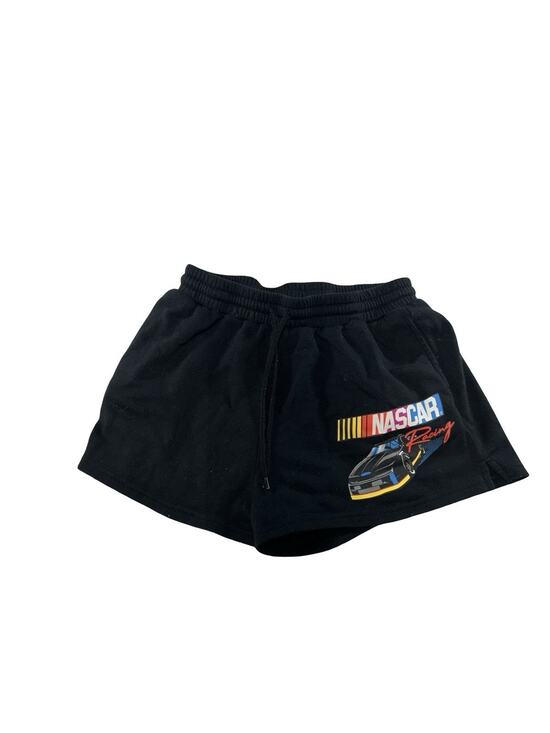Nascar Advantage Pants - NASCAR Racing Women’s Large Black Graphic Sweat Shorts Drawstring